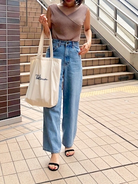 「W DOT（ダブルドット）のアイテム」を使った、erikoさん（レディース・152cm）の夏コーディネート