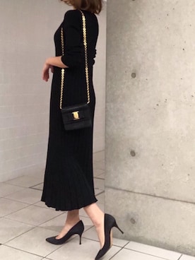 「プリーツ」｜erikoさん（レディース・152cm）の秋コーディネート