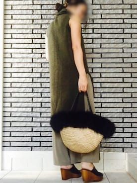 「三角クリップ」｜Fさん（レディース・158cm）の秋コーディネート