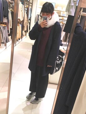 「ROLLING CRADLE（ローリングクレイドル）のアイテム（バッグ）」を使った、みさん（レディース・167cm）の冬コーディネート