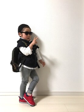 Hanyaさん（キッズ・90cm）の春コーディネート