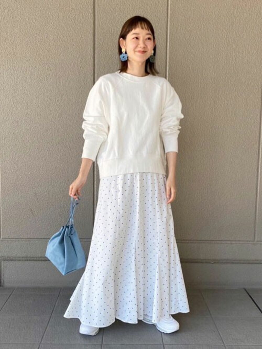 natsumiさんの「コットンキャンブリックパネルスカート【手洗い可能/ウエストゴム】◆（SLOBE IENA）」を使ったコーディネート