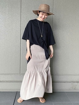 「スローブイエナ」｜「アイテム（アクセサリー）」を使った、natsumiさん（レディース・156cm）の春コーディネート