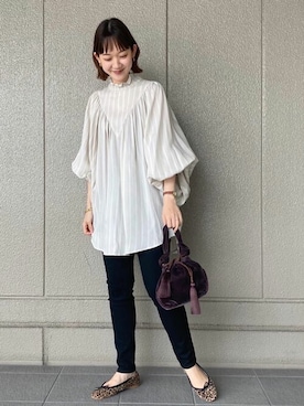 「SLOBE IENA」｜natsumiさん（レディース・156cm）の秋コーディネート