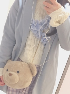 「ファンシー」｜「アイテム（ジャケット/アウター）」を使った、P ᕱ⑅ᕱ ɞ˚♡。さん（レディース・159cm）の冬コーディネート