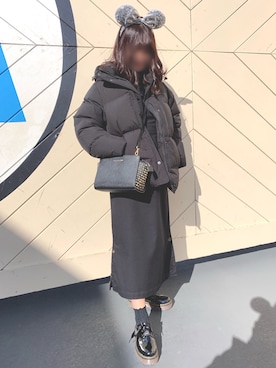 「アイテム（ブーティ）」を使った、セオクさん（レディース・160cm）の冬コーディネート