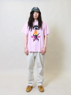 「STUSSY（ステューシー）のアイテム」を使った、UNION_STAFFSさん（メンズ・178cm）の春コーディネート