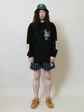 「stussy」｜UNION_STAFFSさん（メンズ・178cm）の夏コーディネート