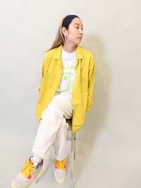 「UNION（ユニオン）のアイテム」を使った、UNION_STAFFSさん（レディース・162cm）の夏コーディネート