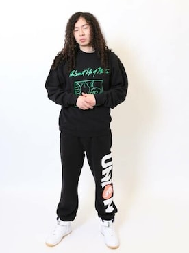 「NIKE」｜「アイテム（スウェットパンツ）」を使った、UNION_STAFFSさん（メンズ・178cm）の秋コーディネート