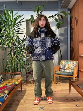 「UNION（ユニオン）のアイテム」を使った、UNION_STAFFSさん（メンズ・178cm）の冬コーディネート