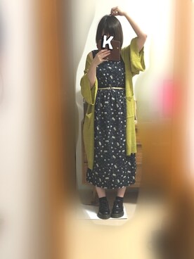 「Color（カラー）のアイテム（ワンピース）」を使った、Kaya→さん（レディース・161cm）の夏コーディネート