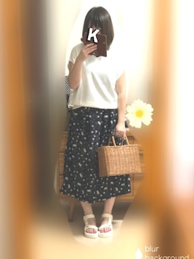 「Color（カラー）のアイテム（ワンピース）」を使った、Kaya→さん（レディース・161cm）の夏コーディネート