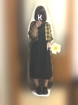 「45R（フォーティファイブアール）のアイテム（ワンピース/ドレス）」を使った、Kaya→さん（レディース・161cm）の夏コーディネート