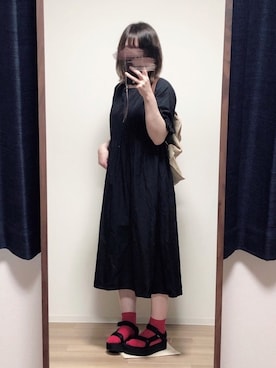 「Teva（テバ）のTeva / プラットフォーム ユニバーサル（サンダル）」を使った、Kaya→さん（レディース・161cm）の夏コーディネート