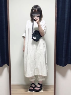 「45R（フォーティファイブアール）のアイテム（ワンピース/ドレス）」を使った、Kaya→さん（レディース・161cm）の夏コーディネート
