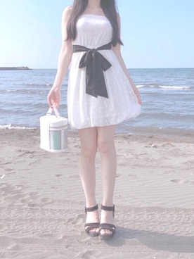「夢展望（ユメテンボウ）のアイテム」を使った、りりさん（レディース・159cm）の夏コーディネート