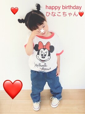 「ミッキーT」｜「アイテム（福袋/福箱）」を使った、ALICE★さん（キッズ・90cm）の夏コーディネート