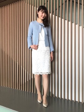 「ボウタイ」｜Serenaさん（レディース・164cm）の春コーディネート