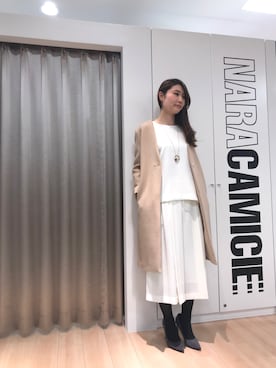「ナラカミーチェ」｜「アイテム（その他アウター）」を使った、Serenaさん（レディース・164cm）の冬コーディネート