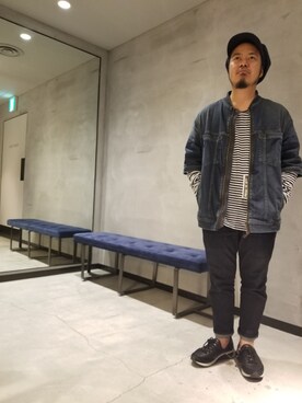 「DIESEL OSAKA」｜「アイテム（ジャケット/アウター）」を使った、utさん（メンズ・160cm）の春コーディネート