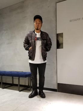 「DIESEL OSAKA」｜utさん（メンズ・160cm）の秋コーディネート