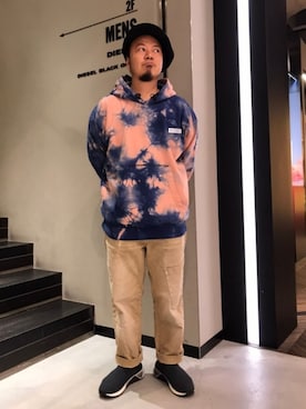 「DIESEL OSAKA」｜utさん（メンズ・160cm）の春コーディネート