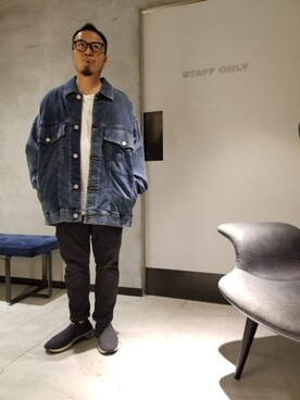 「DIESEL OSAKA」｜「アイテム（ジャケット/アウター）」を使った、utさん（メンズ・160cm）の夏コーディネート