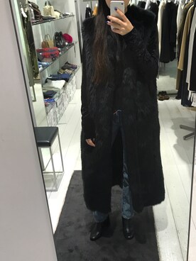 「CINOH（チノ）のアイテム（ジャケット/アウター）」を使った、AWAI ERINAさん（レディース・166cm）の秋コーディネート