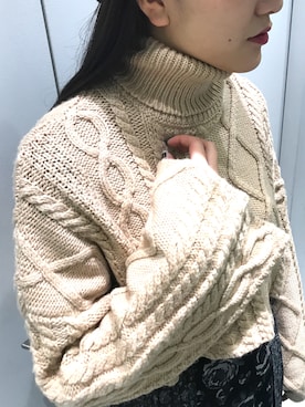 「STUDIOUS SELECT（ステュディオスセレクト）のアイテム（トップス）」を使った、AWAI ERINAさん（レディース・166cm）の秋コーディネート