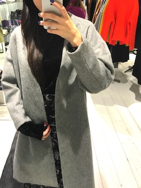 「STUDIOUS（ステュディオス）のアイテム（その他アウター）」を使った、AWAI ERINAさん（レディース・166cm）の秋コーディネート