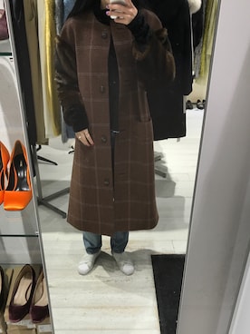 「STUDIOUS HIGH」｜AWAI ERINAさん（レディース・166cm）の秋コーディネート