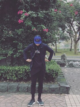 「PORTER（ポーター）のアイテム（その他）」を使った、JIAN_JHIHさん（メンズ・172cm）の冬コーディネート