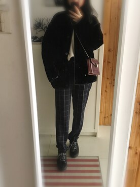 「sandro（サンドロ）のアイテム（ジャケット/アウター）」を使った、kyoutaku さん（レディース・162cm）の春コーディネート