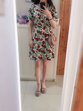 「sandro（サンドロ）のアイテム（ワンピース/ドレス）」を使った、kyoutaku さん（レディース・162cm）の夏コーディネート