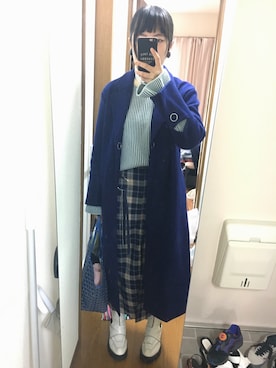 「ADER error（アーダーエラー）のアイテム（スカート）」を使った、Asuka🌝さん（レディース・157cm）の冬コーディネート