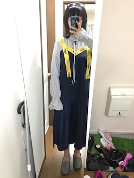 「STYLENANDA（スタイルナンダ）のアイテム（チュニック）」を使った、Asuka🌝さん（レディース・157cm）の夏コーディネート