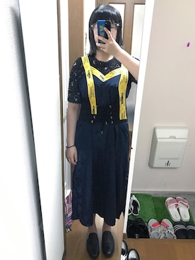 「STYLENANDA（スタイルナンダ）のアイテム（チュニック）」を使った、Asuka🌝さん（レディース・157cm）の夏コーディネート