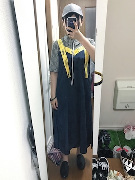 「STYLENANDA（スタイルナンダ）のアイテム（チュニック）」を使った、Asuka🌝さん（レディース・157cm）の秋コーディネート