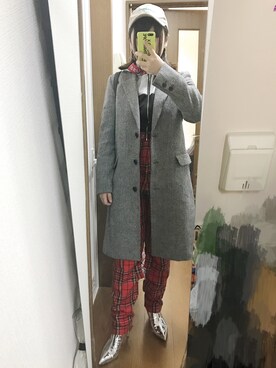 「アイテム（ブーツ、シルバー系）」を使った、Asuka🌝さん（レディース・157cm）の冬コーディネート