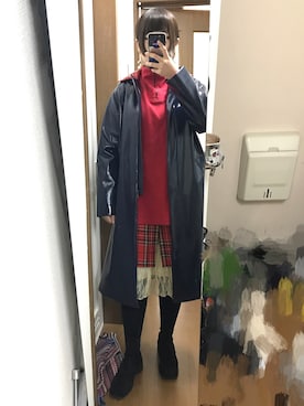 「VERSACE（ヴェルサーチ）のアイテム（スウェット）」を使った、Asuka🌝さん（レディース・157cm）の冬コーディネート