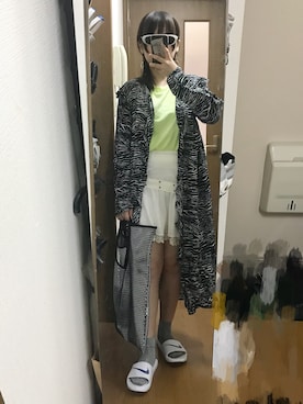 「蛍光カラー」｜「アイテム（ワンピース/ドレス）」を使った、Asuka🌝さん（レディース・157cm）の夏コーディネート