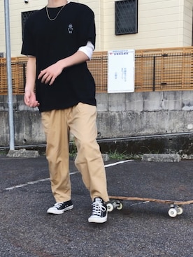 「ニットキャップ」｜まーりょーさん（メンズ・170cm・10代）の春コーディネート