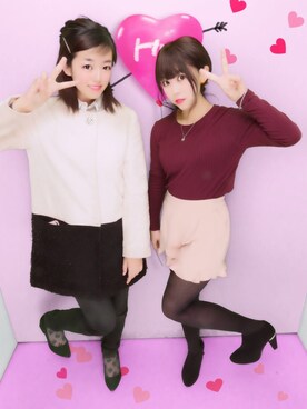 「原宿」｜「アイテム（ブーティ）」を使った、まちだあやかさん（レディース・154cm）の冬コーディネート