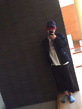 「SPINNS（スピンズ）のアイテム（デニムジャケット）」を使った、Ryotaさん（メンズ・170cm）の春コーディネート