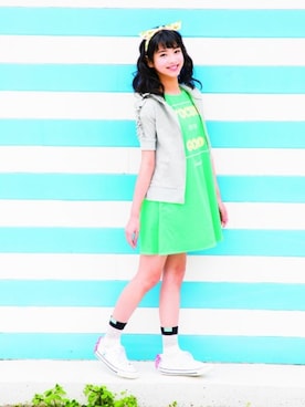 「アイテム（ソックス/靴下）」を使った、JENNI-OnlineShopさん（キッズ・157cm）の春コーディネート