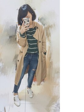 雯雯さん（レディース・153cm）の春コーディネート