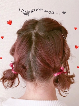 「hairarrange」｜yum¡ ❤︎さん（レディース・148cm）の冬コーディネート