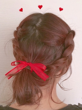 「hairarrange」｜yum¡ ❤︎さん（レディース・148cm）の冬コーディネート