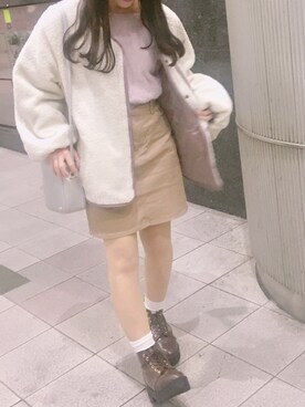 「LuncH（ランチ）のアイテム」を使った、yum¡ ❤︎さん（レディース・148cm）の秋コーディネート